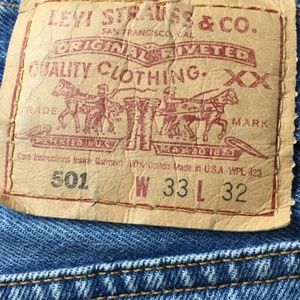 👖 Vintage 501 Levis Jeans UNISEX 33  X 32